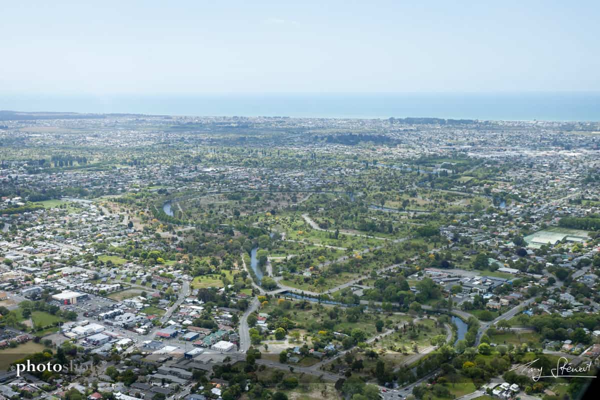 Christchurch from the air.