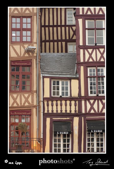 Timbered houses, Rouen.