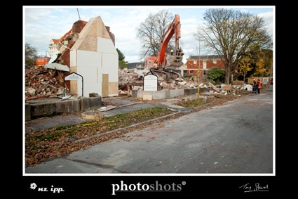 Old Girls High Building being demolished.
