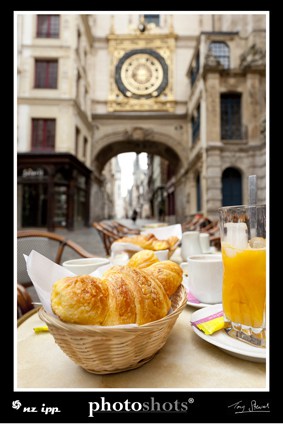 Breakfast in Rouen.