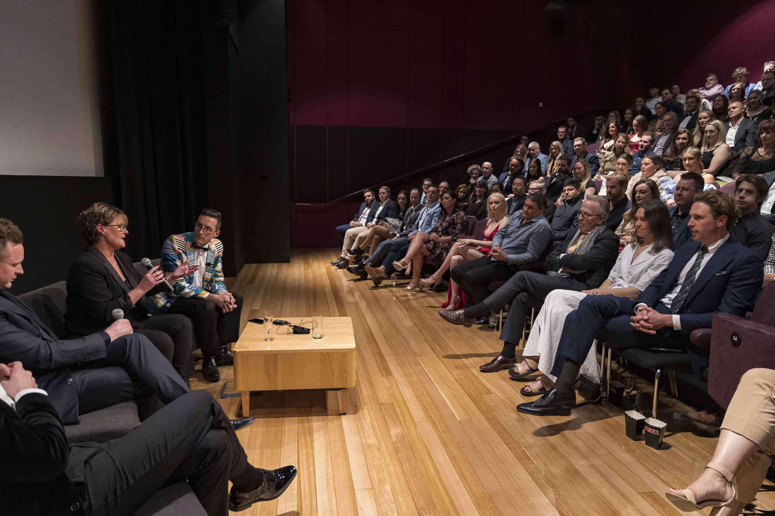 Corporate presentation evening at the CHCH Art Gallery auditorium.