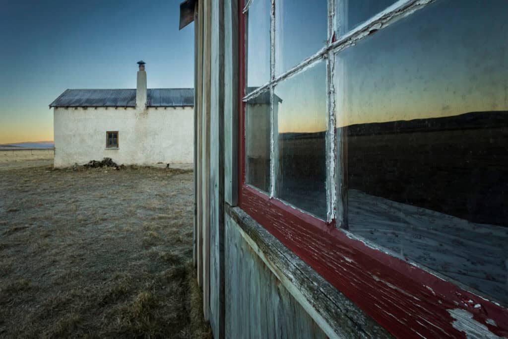 Cookhouse and sleeping quarters, Home Hills run, Central Otago.