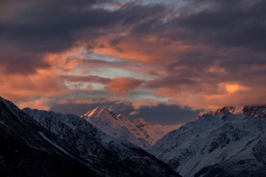 Sunset at Mt Cook